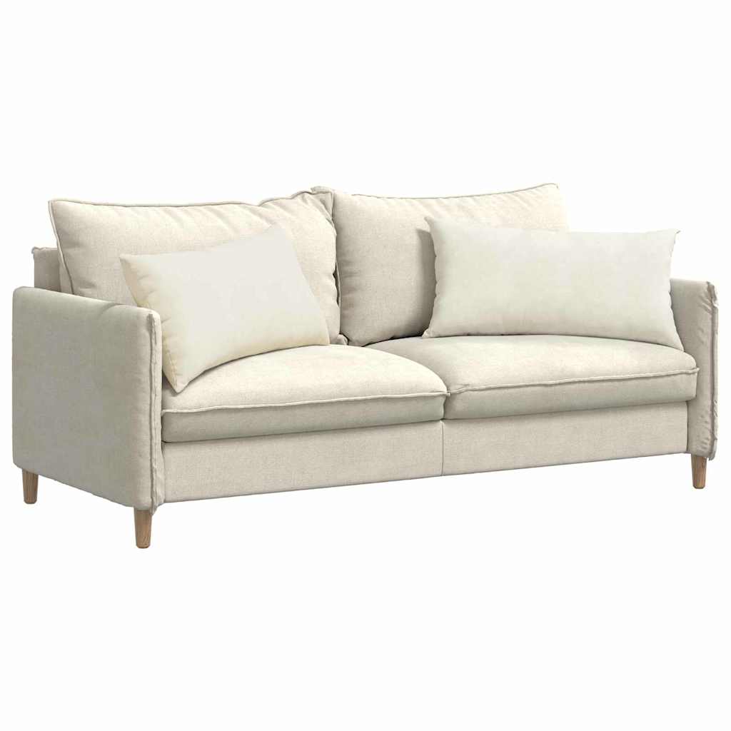 Kanapé párnák 2 pcs Krém 80 x 40 cm Bársonyos szövet