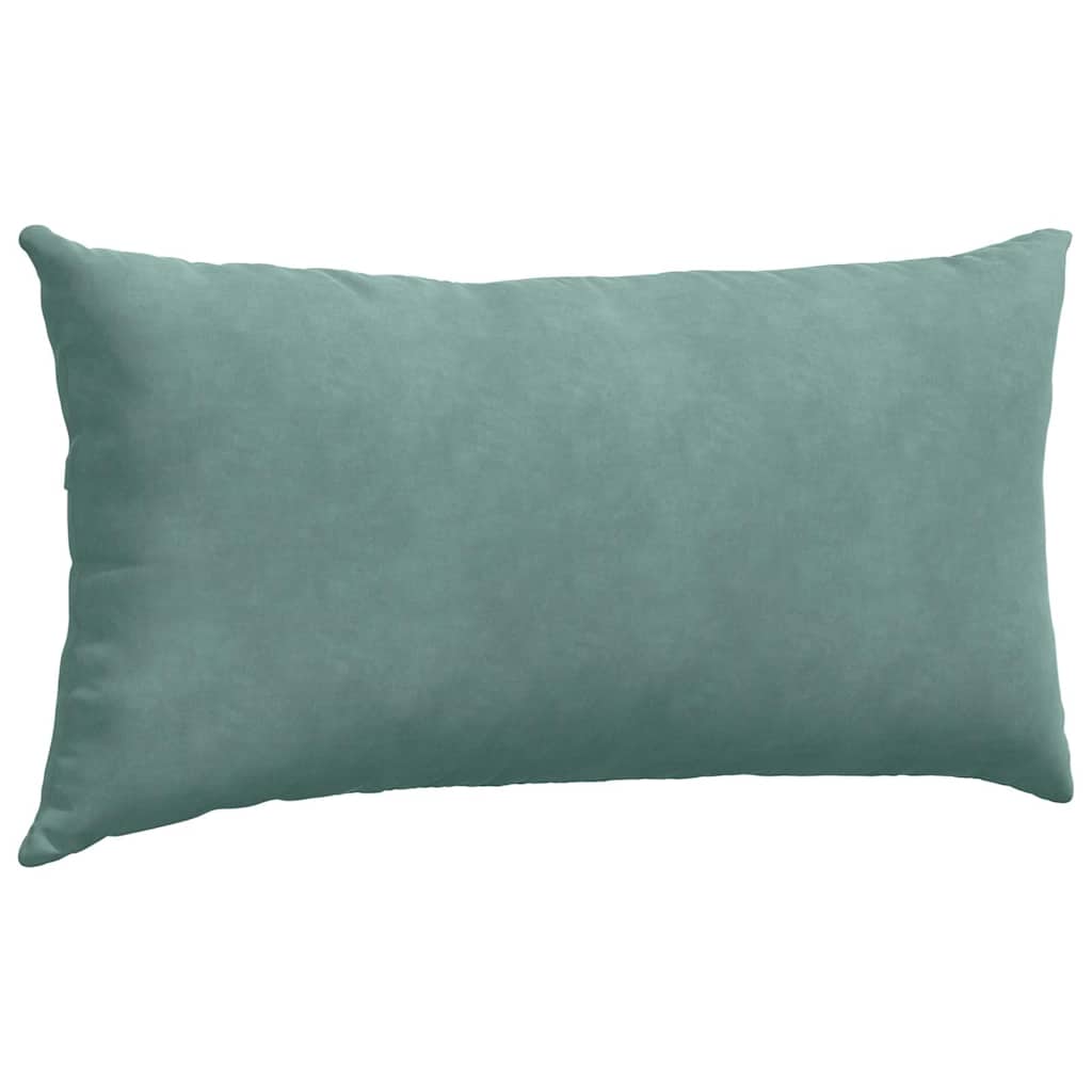 Kanapé párnák 2 pcs Tengeri Zöld 80 x 40 cm Bársonyos szövet