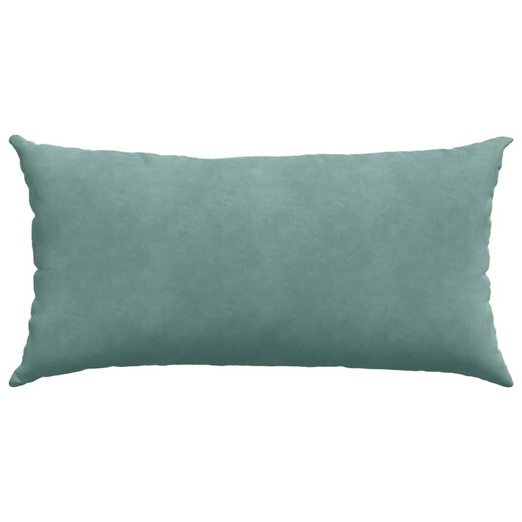 Kanapé párnák 2 pcs Tengeri Zöld 80 x 40 cm Bársonyos szövet