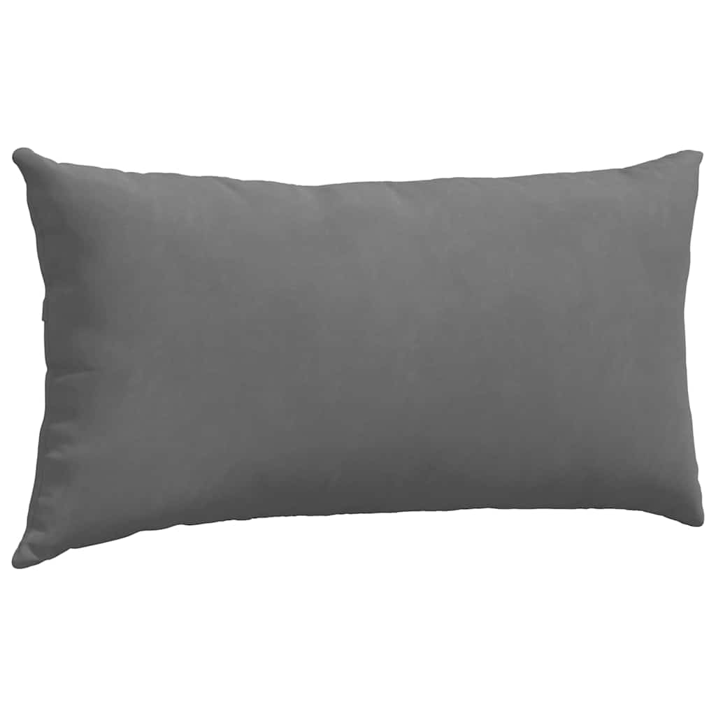 Kanapé párnák 2 pcs Sötétszürke 80 x 40 cm szövet