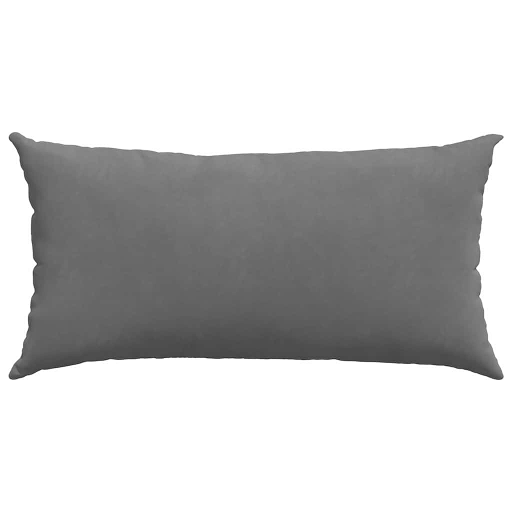 Kanapé párnák 2 pcs Sötétszürke 80 x 40 cm szövet