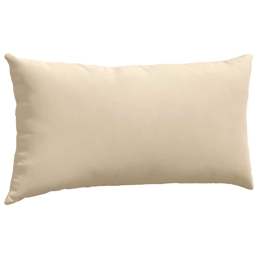 Kanapé párnák 2 pcs Krém 80 x 40 cm szövet