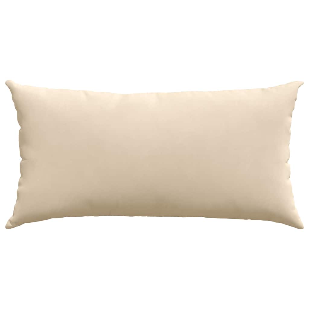 Kanapé párnák 2 pcs Krém 80 x 40 cm szövet