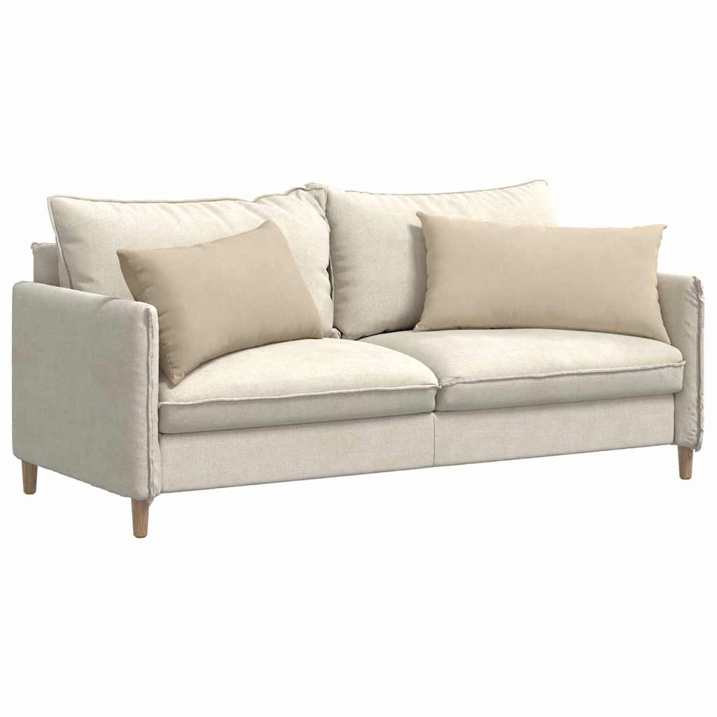 Kanapé párnák 2 pcs Krém 80 x 40 cm szövet
