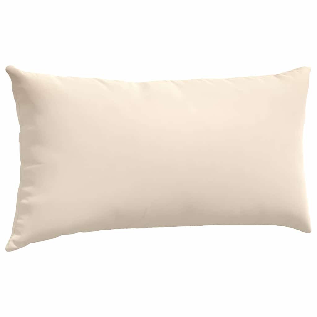 Kanapé párnák 2 pcs Bézs 80 x 40 cm szövet