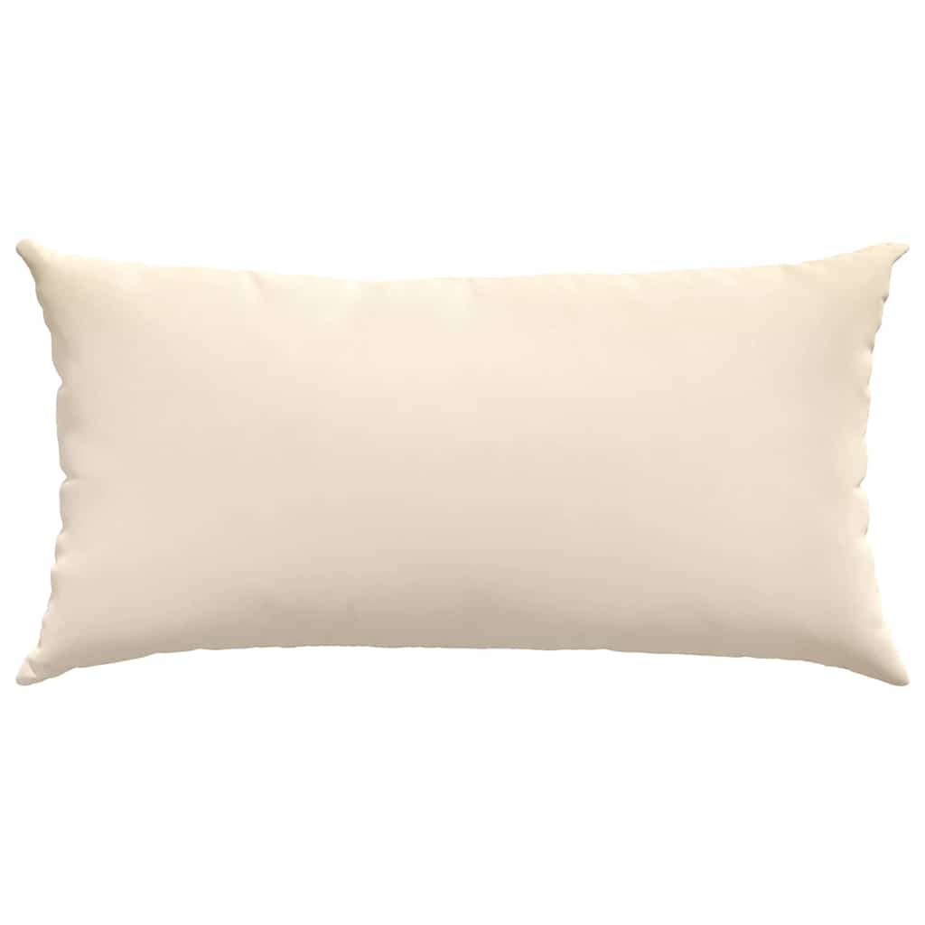 Kanapé párnák 2 pcs Bézs 80 x 40 cm szövet