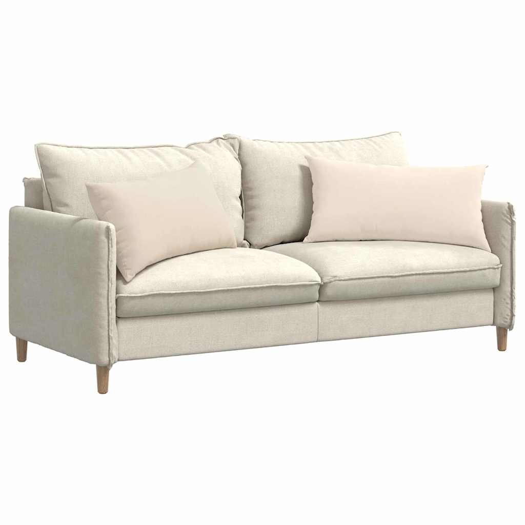 Kanapé párnák 2 pcs Bézs 80 x 40 cm szövet
