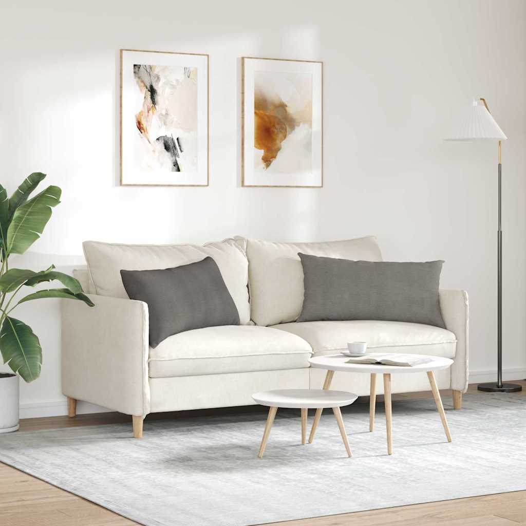 Kanapé párnák 2 pcs Világosszürke 80 x 40 cm Bársonyos szövet
