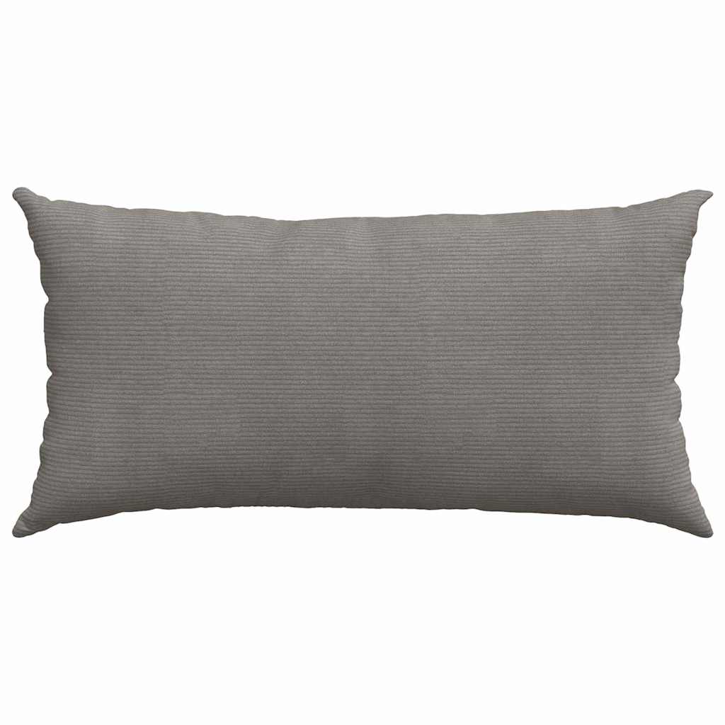 Kanapé párnák 2 pcs Világosszürke 80 x 40 cm Bársonyos szövet