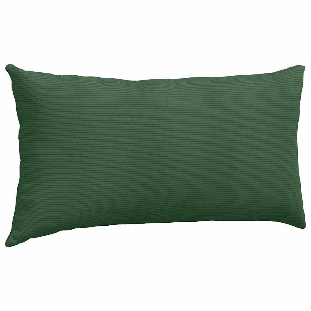 Kanapé párnák 2 pcs Sötétzöld 80 x 40 cm Bársonyos szövet