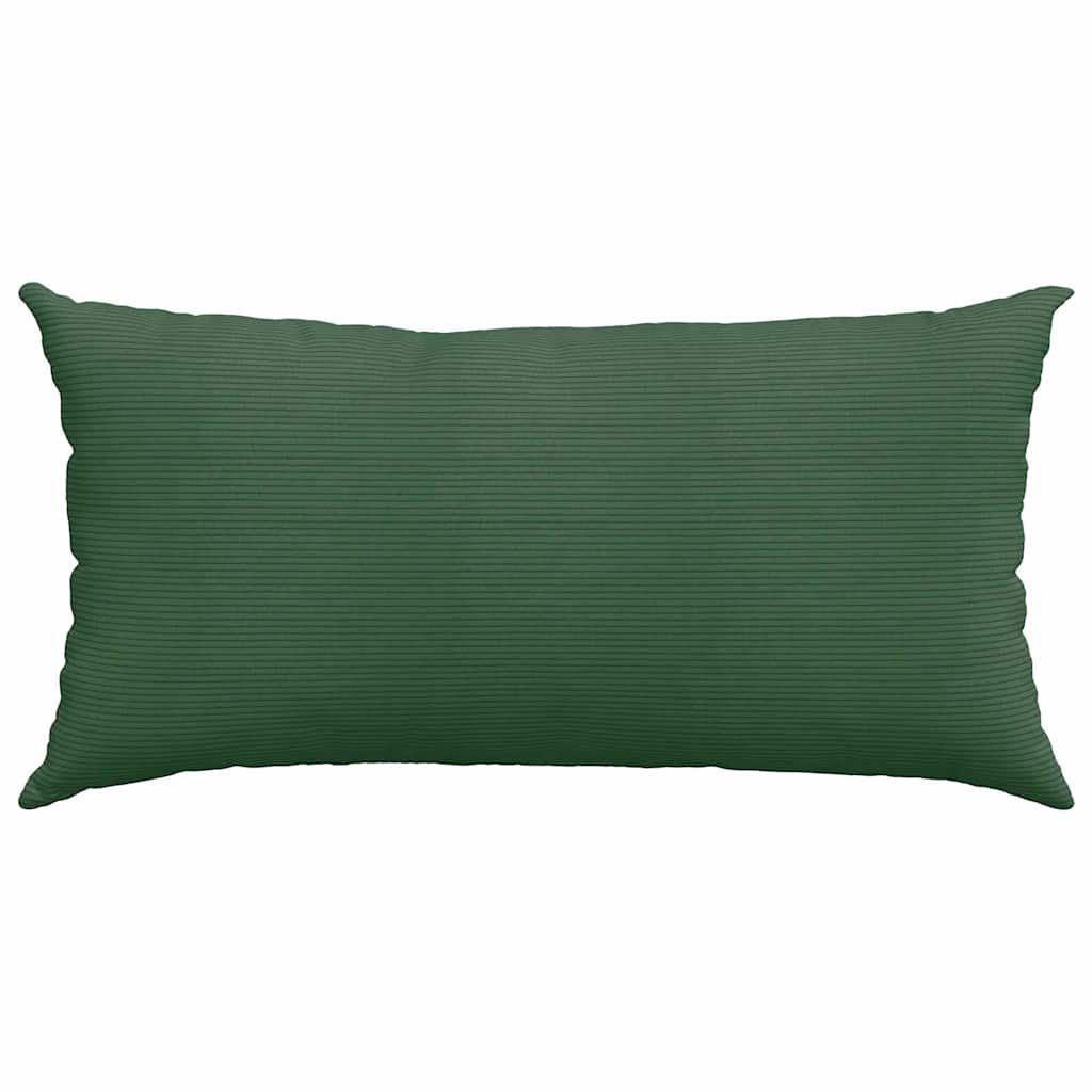 Kanapé párnák 2 pcs Sötétzöld 80 x 40 cm Bársonyos szövet
