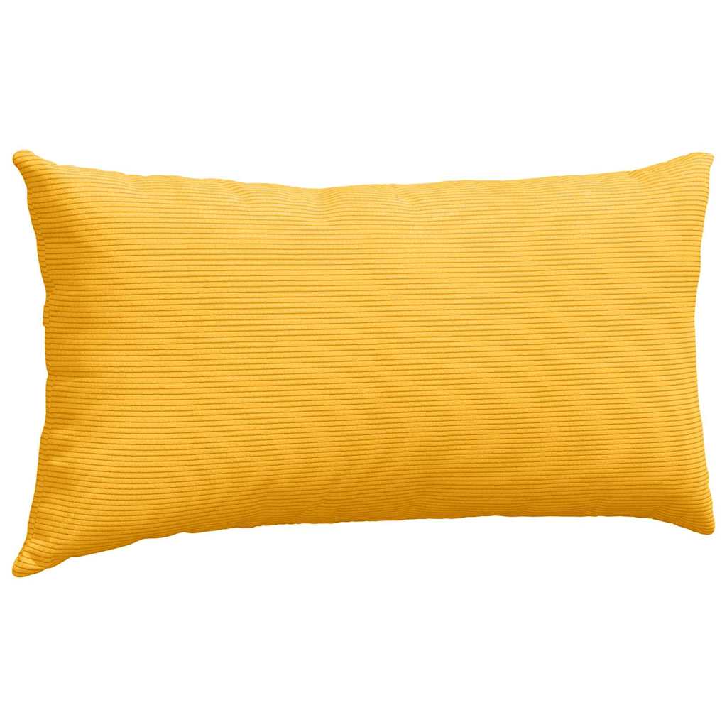 Kanapé párnák 2 pcs Világos sárga 80 x 40 cm Bársonyos szövet
