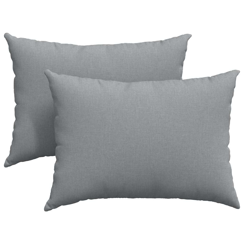 Kanapé párnák 2 pcs Világosszürke 70 x 50 cm szövet