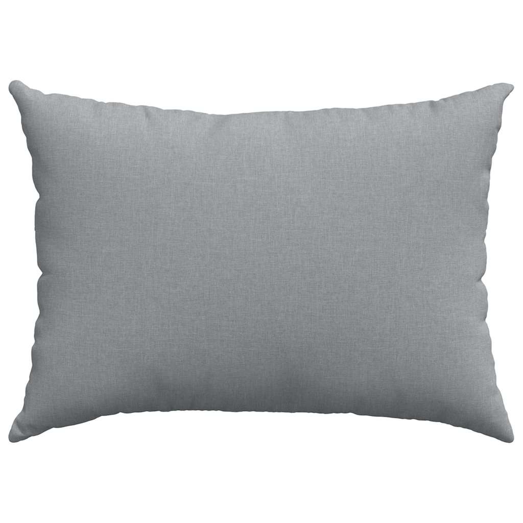Kanapé párnák 2 pcs Világosszürke 70 x 50 cm szövet