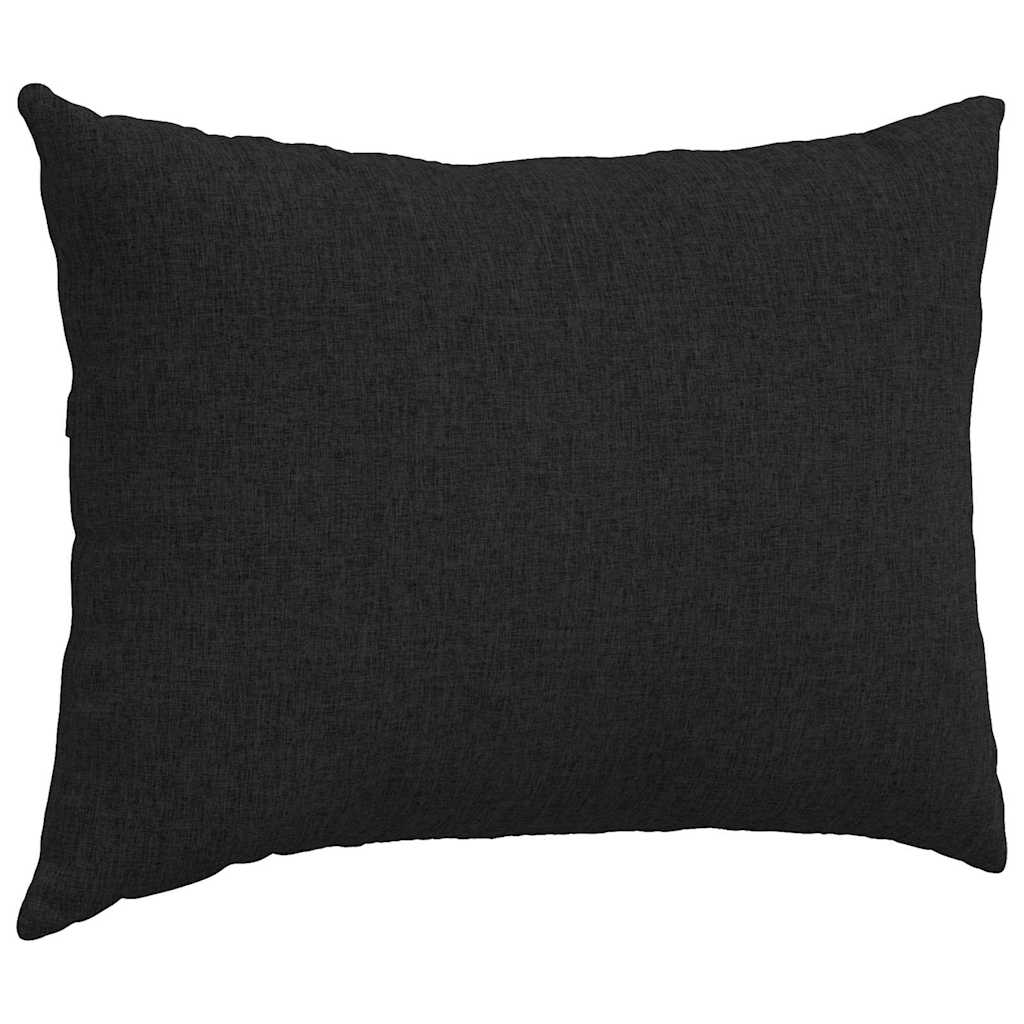 Kanapé párnák 2 pcs Fekete 70 x 50 cm szövet