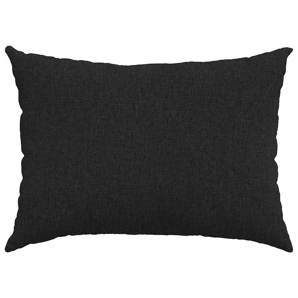 Kanapé párnák 2 pcs Fekete 70 x 50 cm szövet