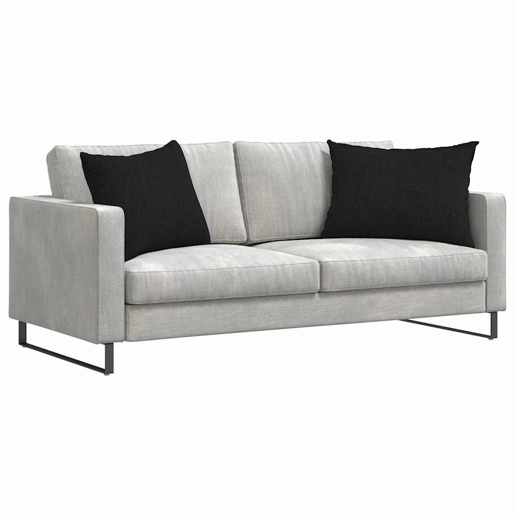 Kanapé párnák 2 pcs Fekete 70 x 50 cm szövet