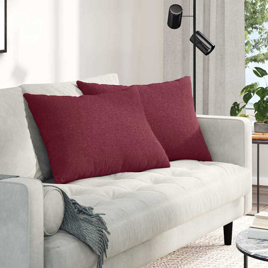 Kanapé párnák 2 pcs Bordó 70 x 50 cm szövet