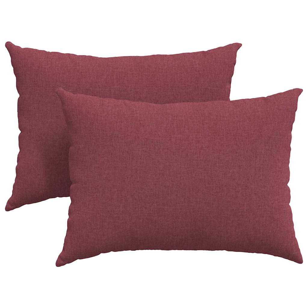 Kanapé párnák 2 pcs Bordó 70 x 50 cm szövet