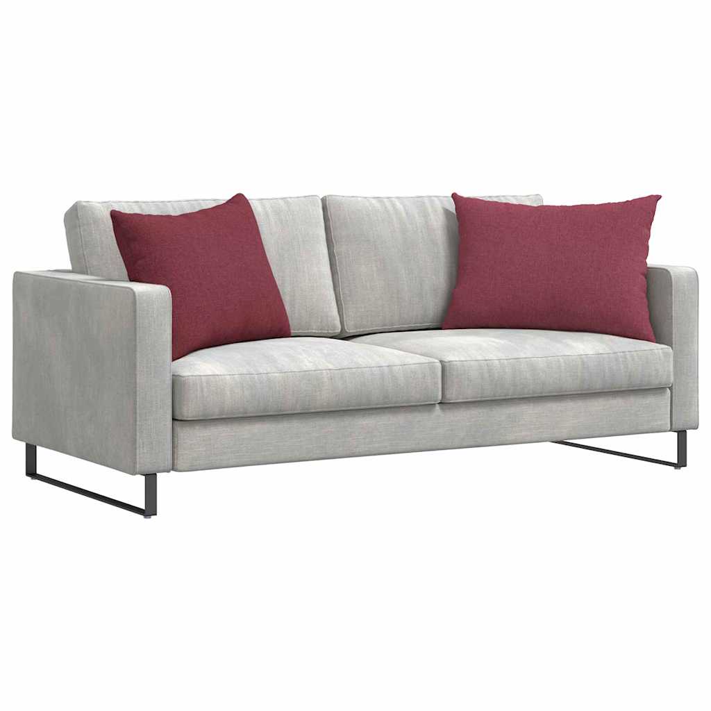 Kanapé párnák 2 pcs Bordó 70 x 50 cm szövet