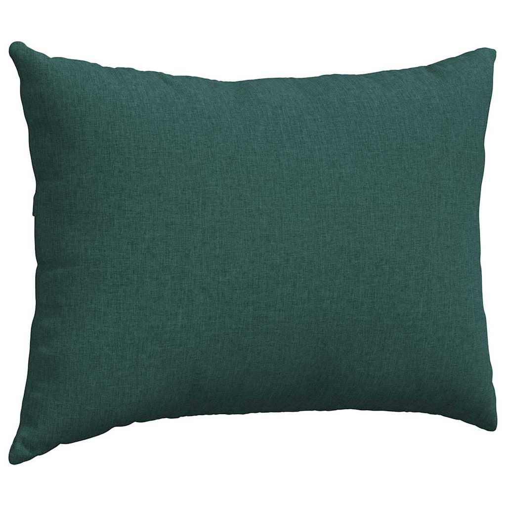 Kanapé párnák 2 pcs Sötétzöld 70 x 50 cm szövet