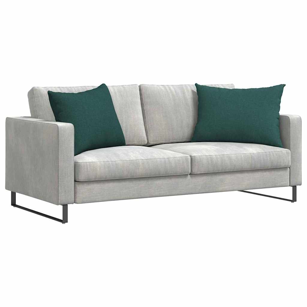 Kanapé párnák 2 pcs Sötétzöld 70 x 50 cm szövet