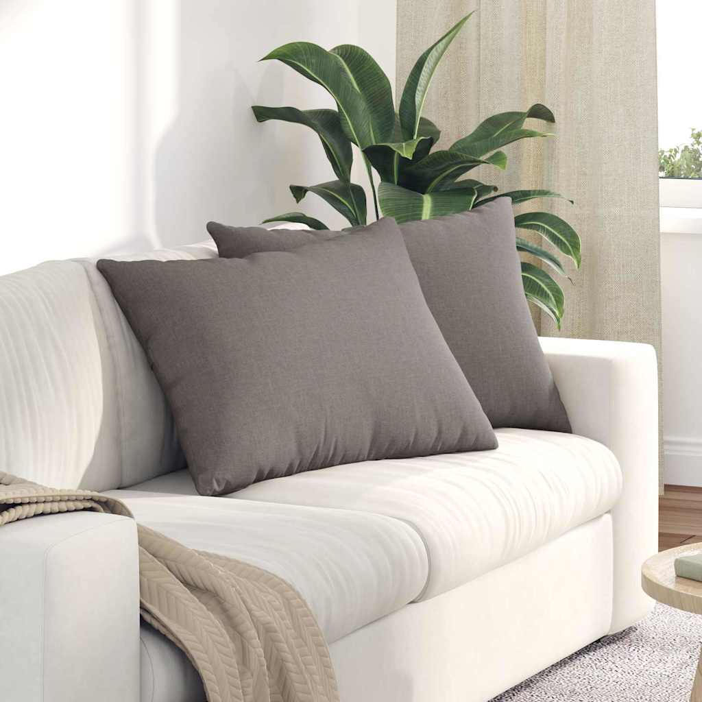 Kanapé párnák 2 pcs Tópszínű 70 x 50 cm szövet