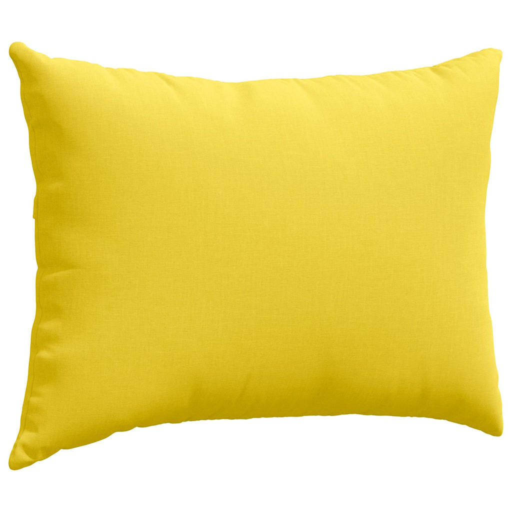 Kanapé párnák 2 pcs Világos sárga 70 x 50 cm szövet