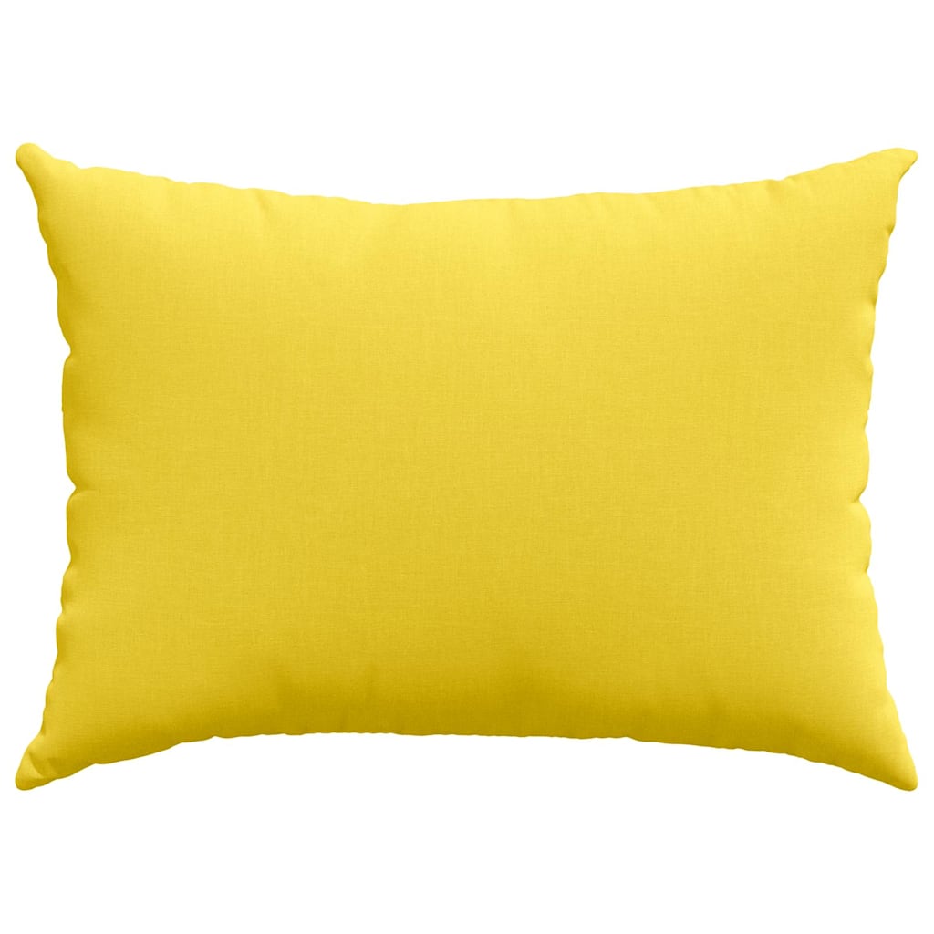 Kanapé párnák 2 pcs Világos sárga 70 x 50 cm szövet
