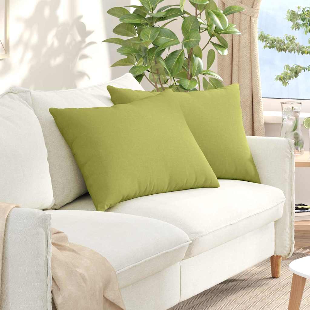 Kanapé párnák 2 pcs Világos zöld 70 x 50 cm szövet