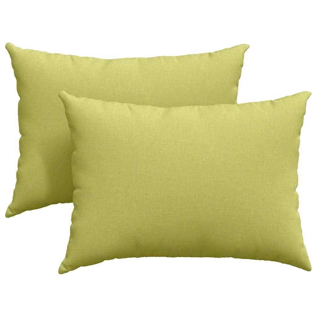 Kanapé párnák 2 pcs Világos zöld 70 x 50 cm szövet