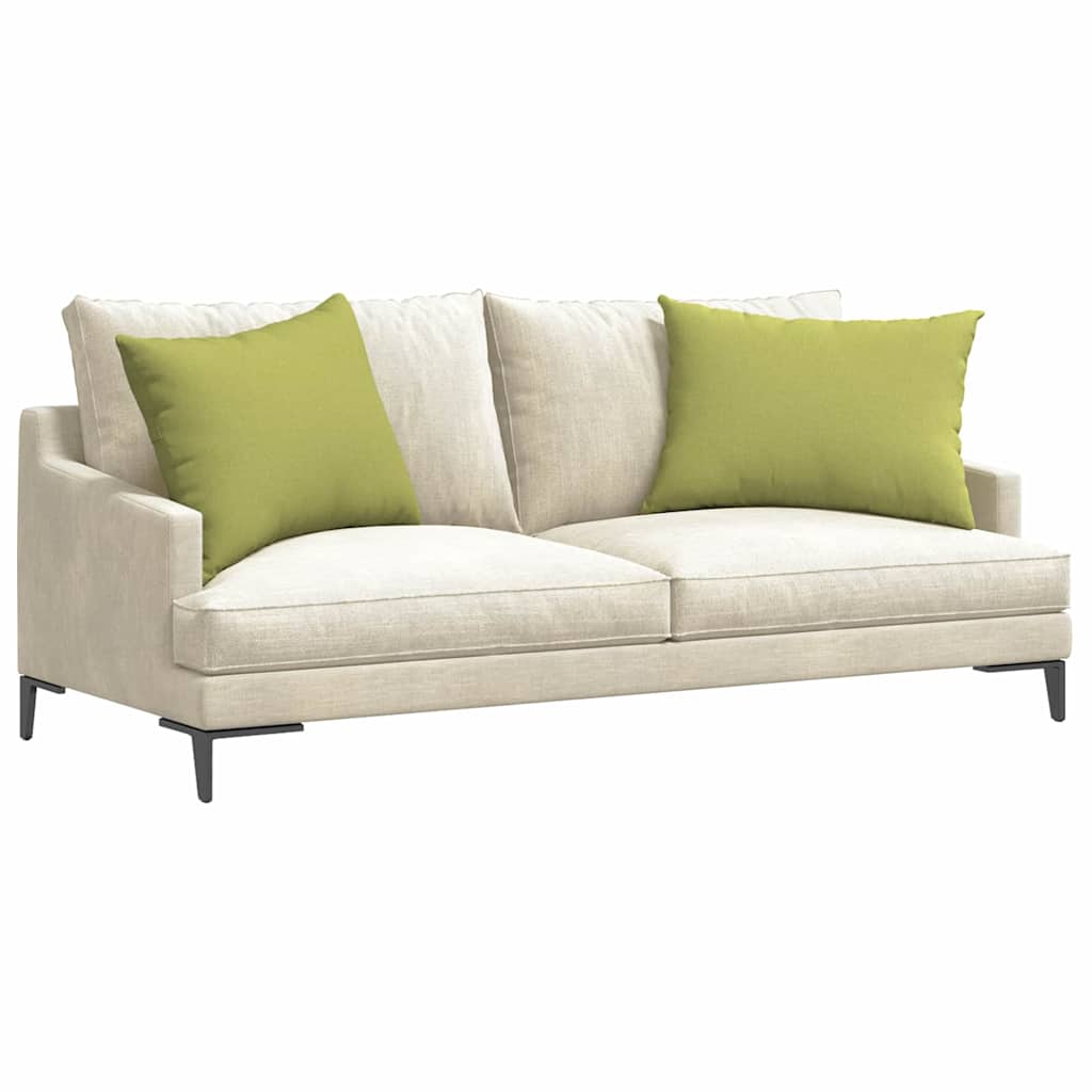 Kanapé párnák 2 pcs Világos zöld 70 x 50 cm szövet