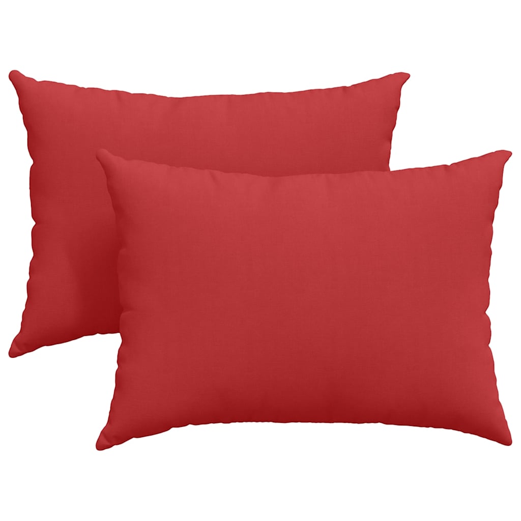 Kanapé párnák 2 pcs Piros 70 x 50 cm szövet