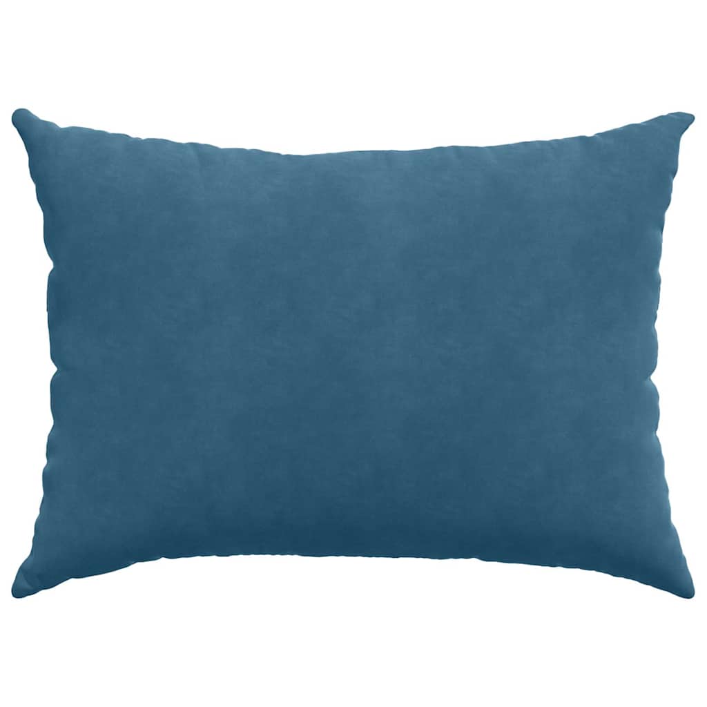 Kanapé párnák 2 pcs Kék 70 x 50 cm Bársonyos szövet