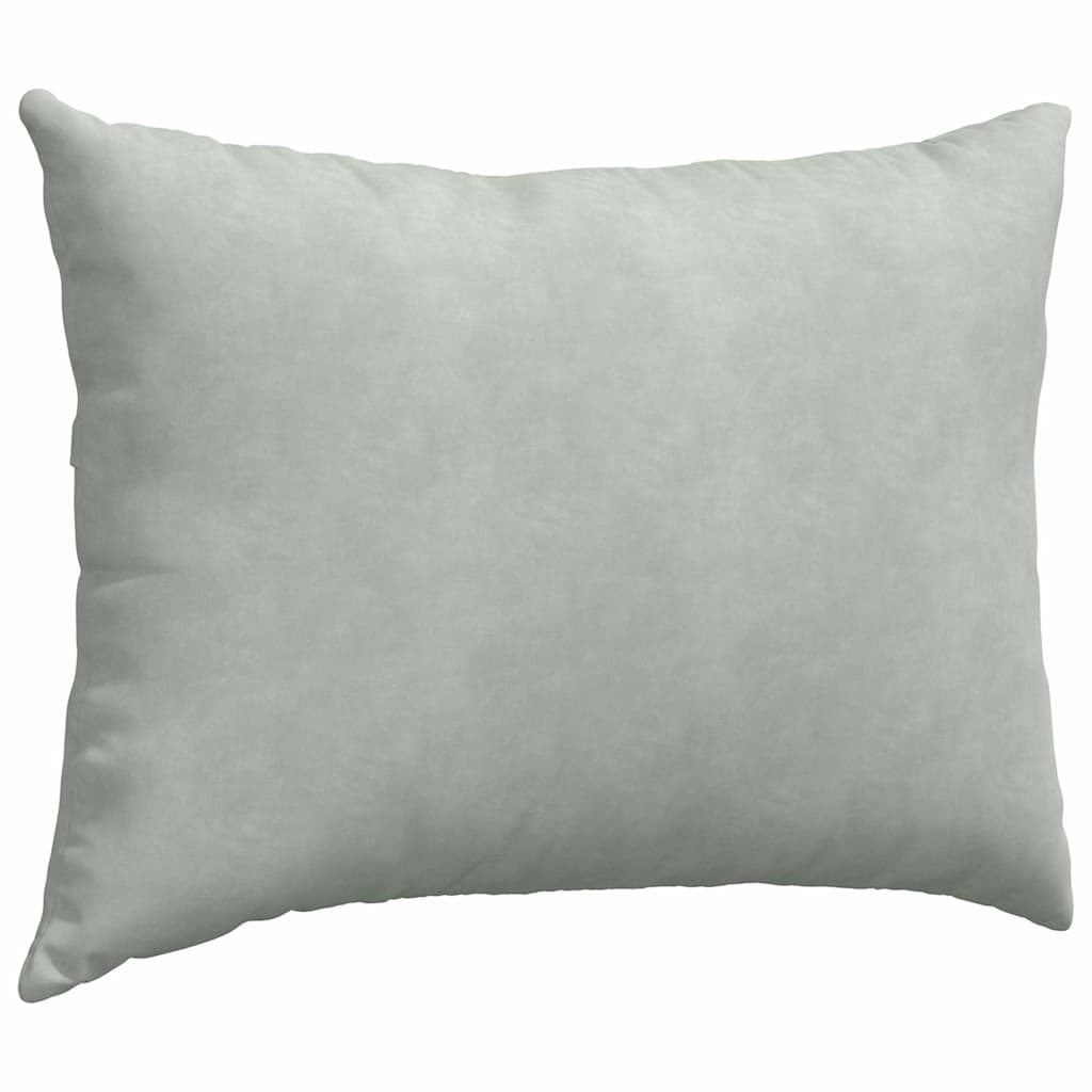 Kanapé párnák 2 pcs Világosszürke 70 x 50 cm Bársonyos szövet