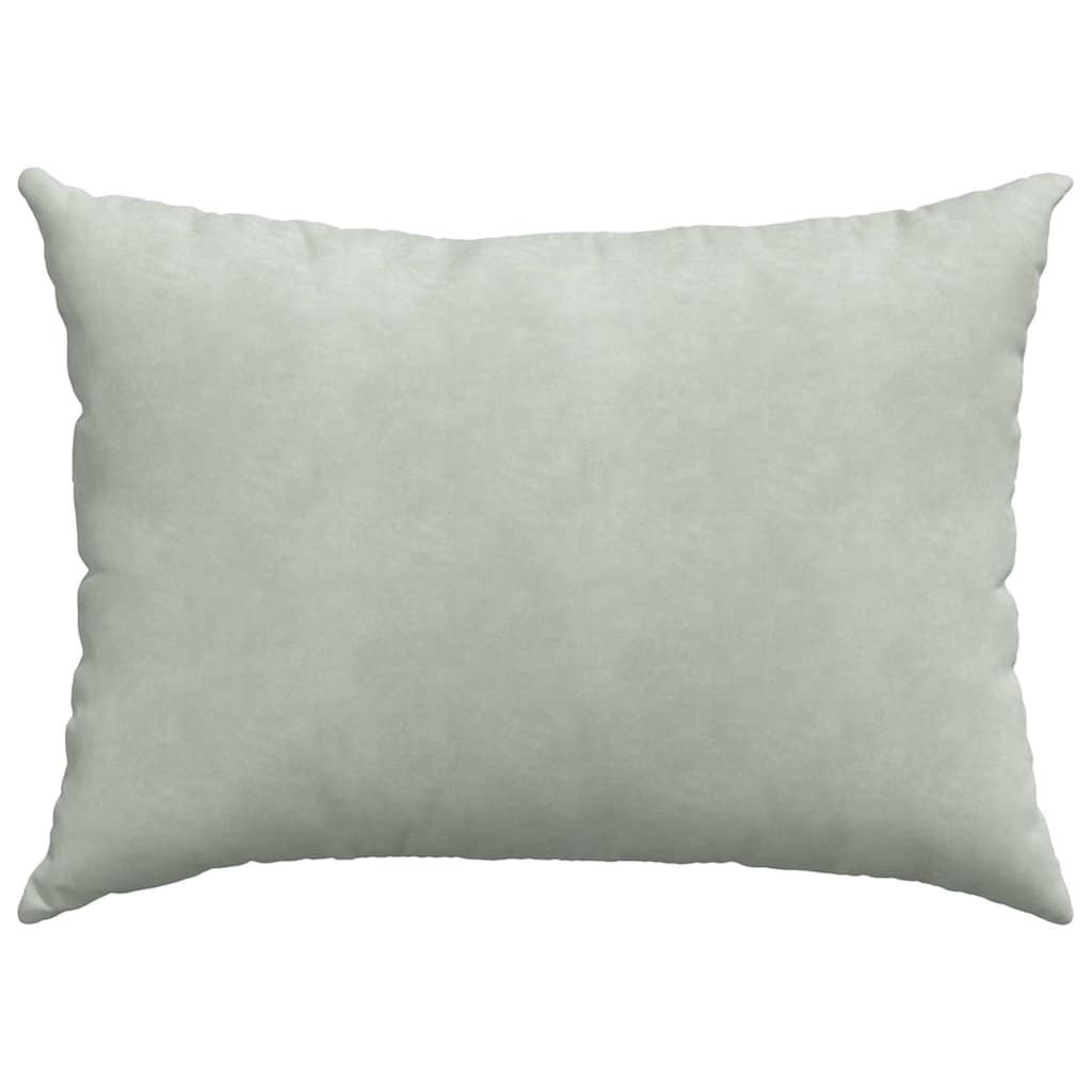 Kanapé párnák 2 pcs Világosszürke 70 x 50 cm Bársonyos szövet