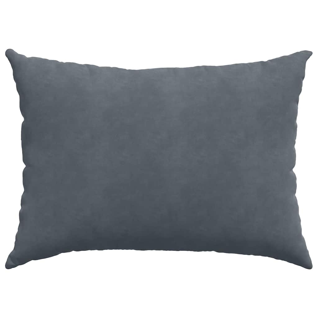 Kanapé párnák 2 pcs Sötétszürke 70 x 50 cm Bársonyos szövet