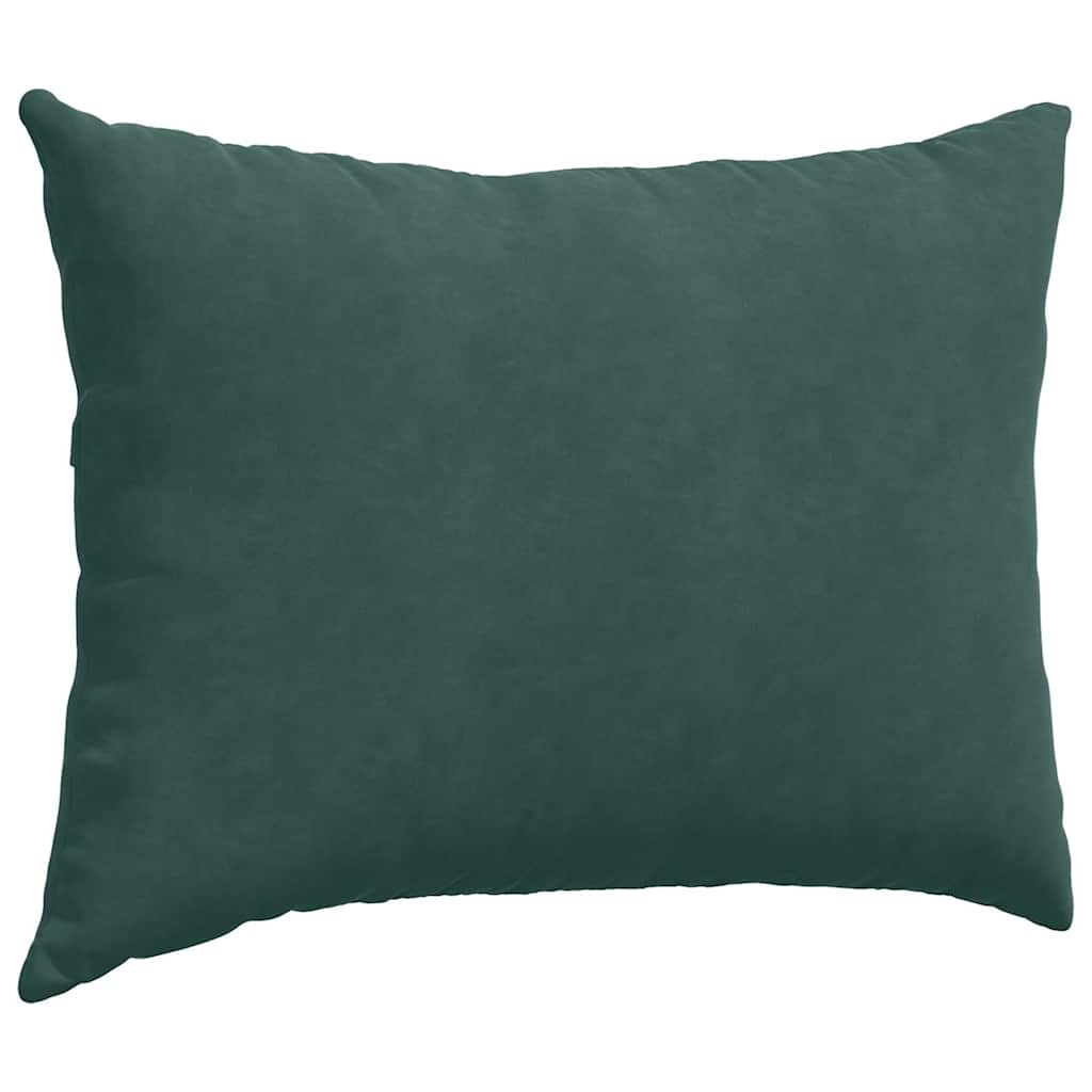 Kanapé párnák 2 pcs Sötétzöld 70 x 50 cm Bársonyos szövet