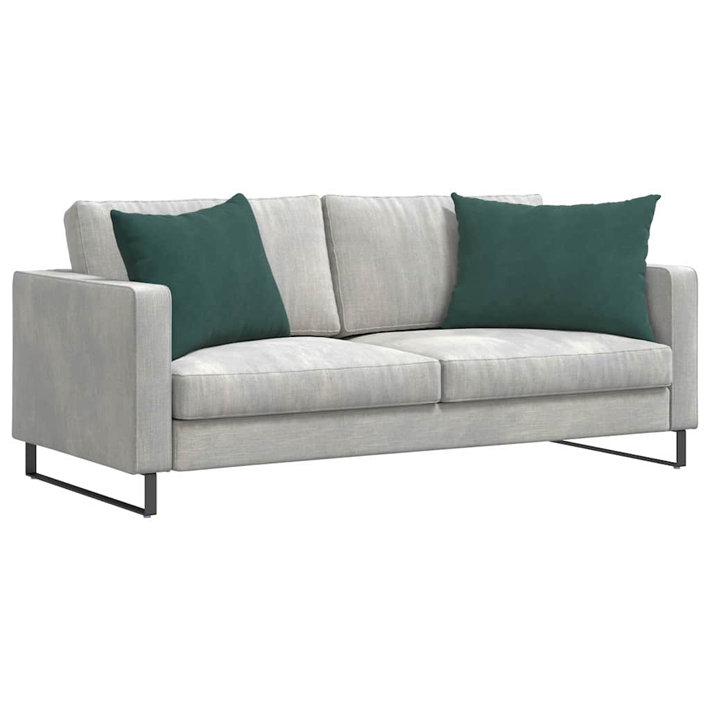 Kanapé párnák 2 pcs Sötétzöld 70 x 50 cm Bársonyos szövet