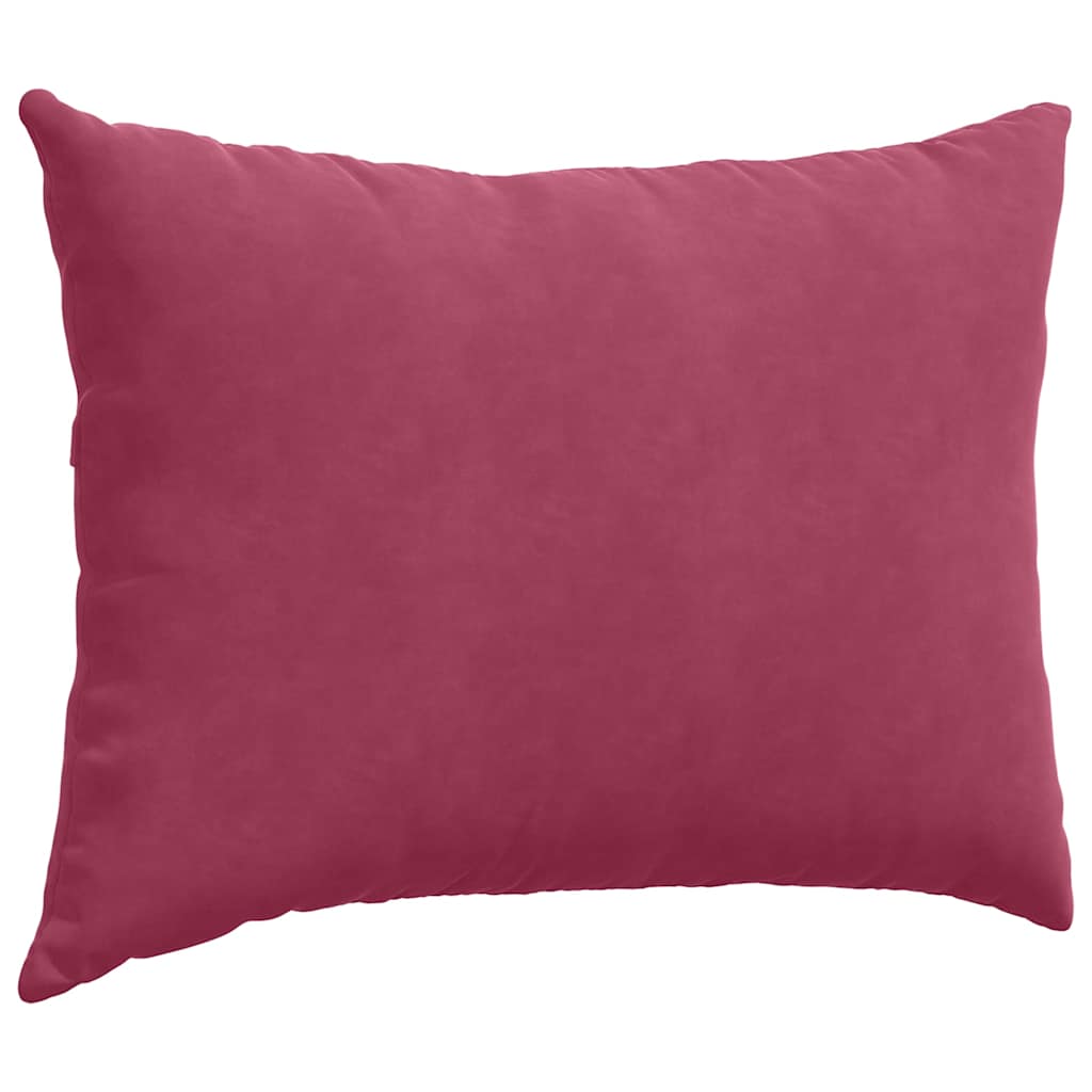 Kanapé párnák 2 pcs Bordó 70 x 50 cm Bársonyos szövet