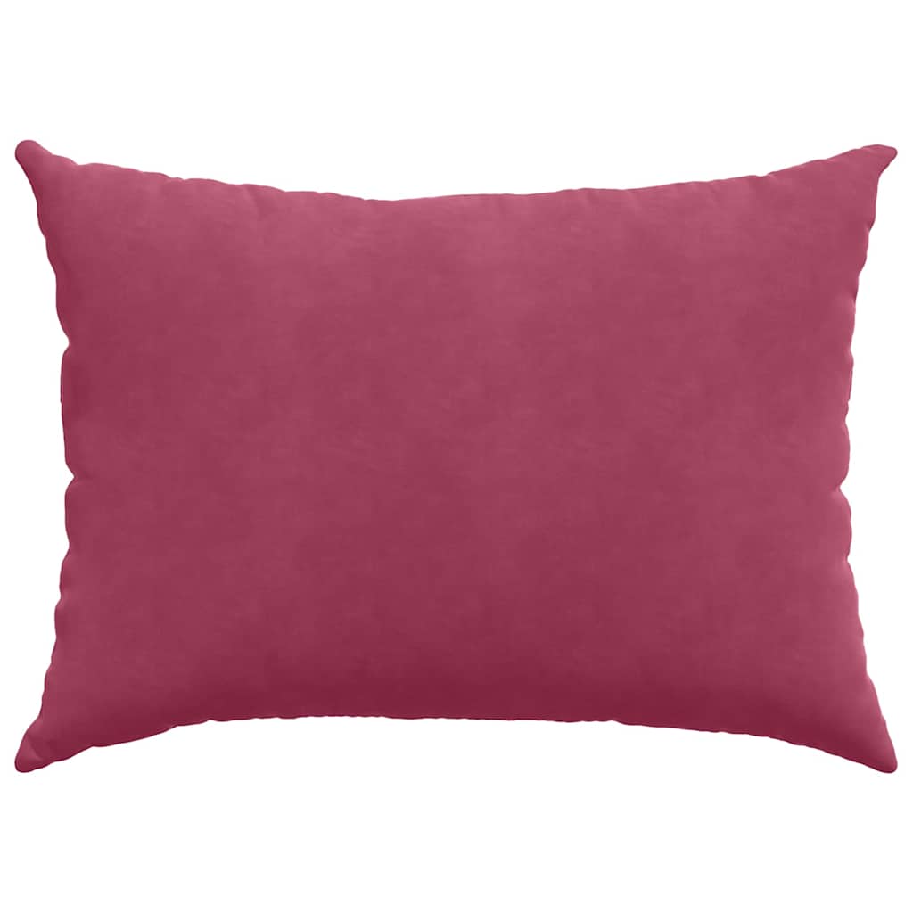 Kanapé párnák 2 pcs Bordó 70 x 50 cm Bársonyos szövet