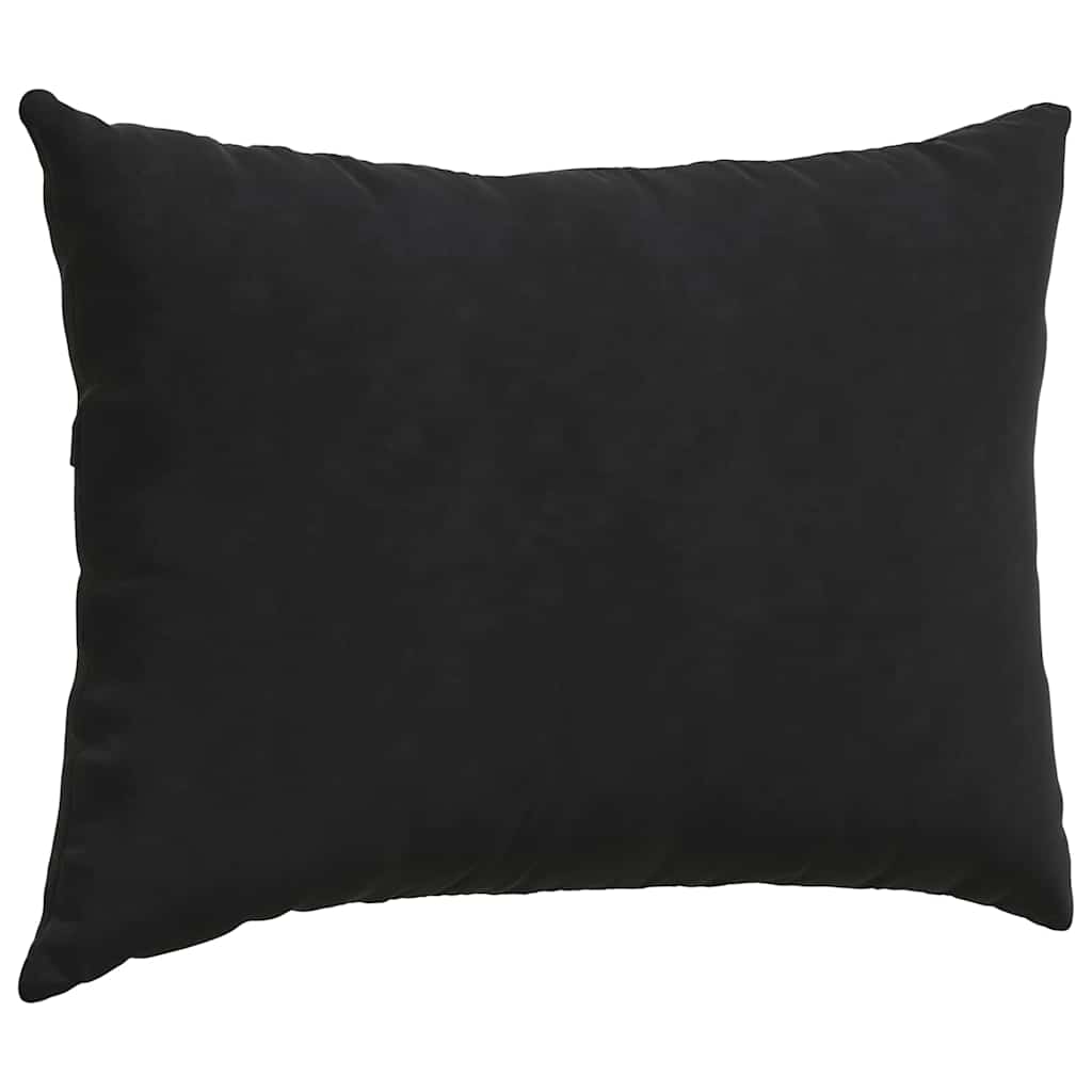 Kanapé párnák 2 pcs Fekete 70 x 50 cm Bársonyos szövet