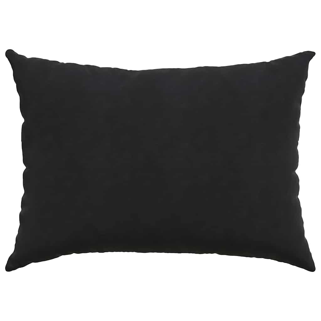 Kanapé párnák 2 pcs Fekete 70 x 50 cm Bársonyos szövet