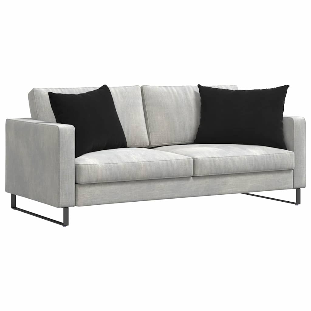 Kanapé párnák 2 pcs Fekete 70 x 50 cm Bársonyos szövet