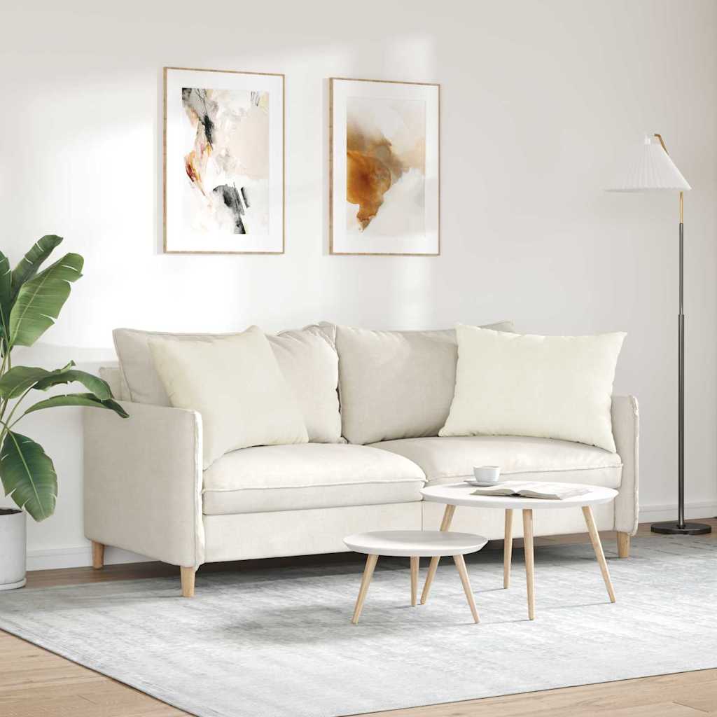 Kanapé párnák 2 pcs Krém 70 x 50 cm Bársonyos szövet