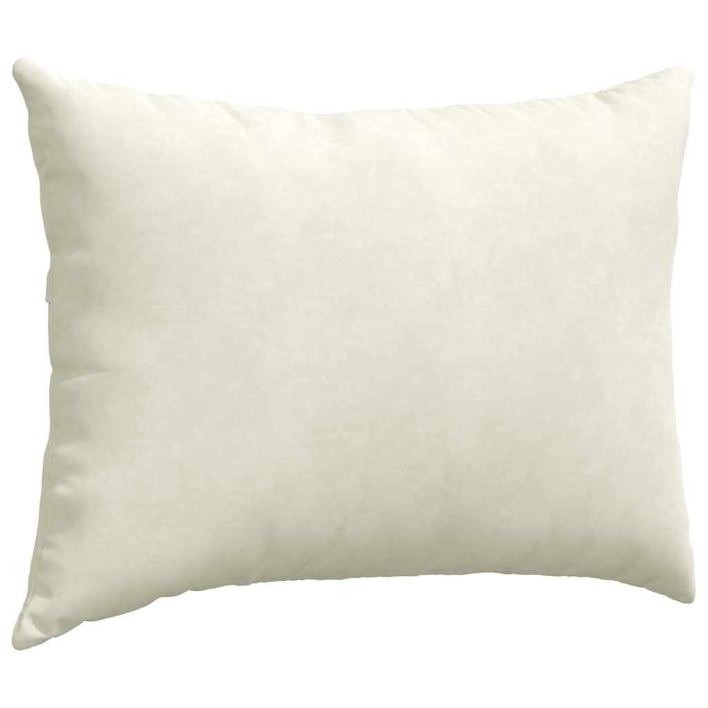 Kanapé párnák 2 pcs Krém 70 x 50 cm Bársonyos szövet