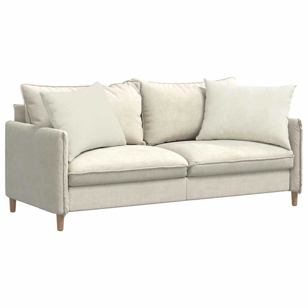 Kanapé párnák 2 pcs Krém 70 x 50 cm Bársonyos szövet