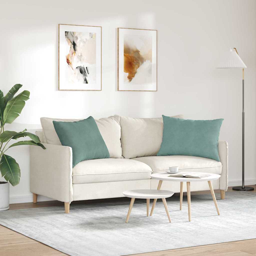 Kanapé párnák 2 pcs Tengeri Zöld 70 x 50 cm Bársonyos szövet