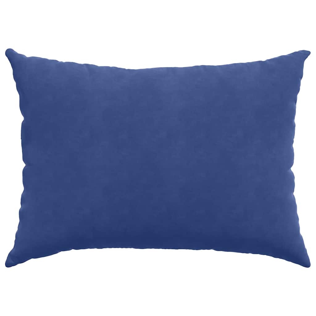 Kanapé párnák 2 pcs Rendőrségi kék 70 x 50 cm Bársonyos szövet