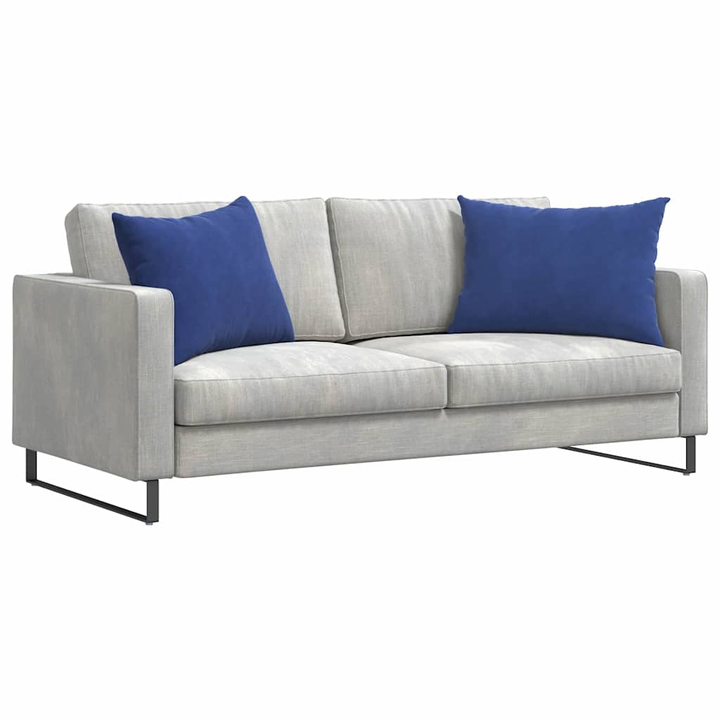 Kanapé párnák 2 pcs Rendőrségi kék 70 x 50 cm Bársonyos szövet